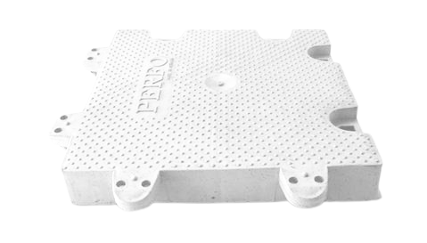 white marking geogrid tile